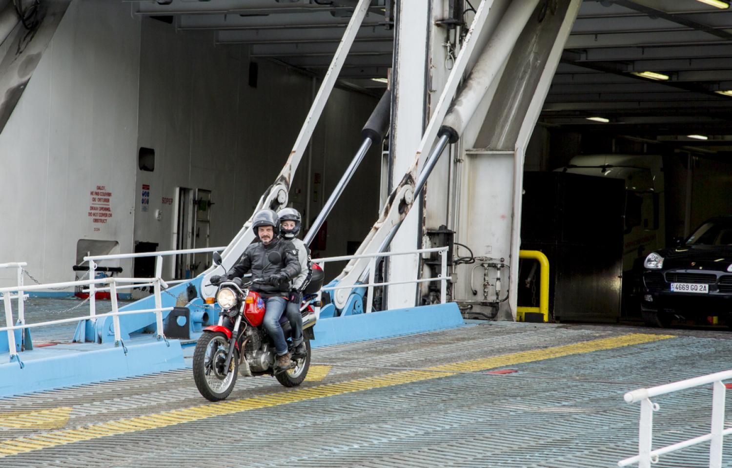 moto-embarquement