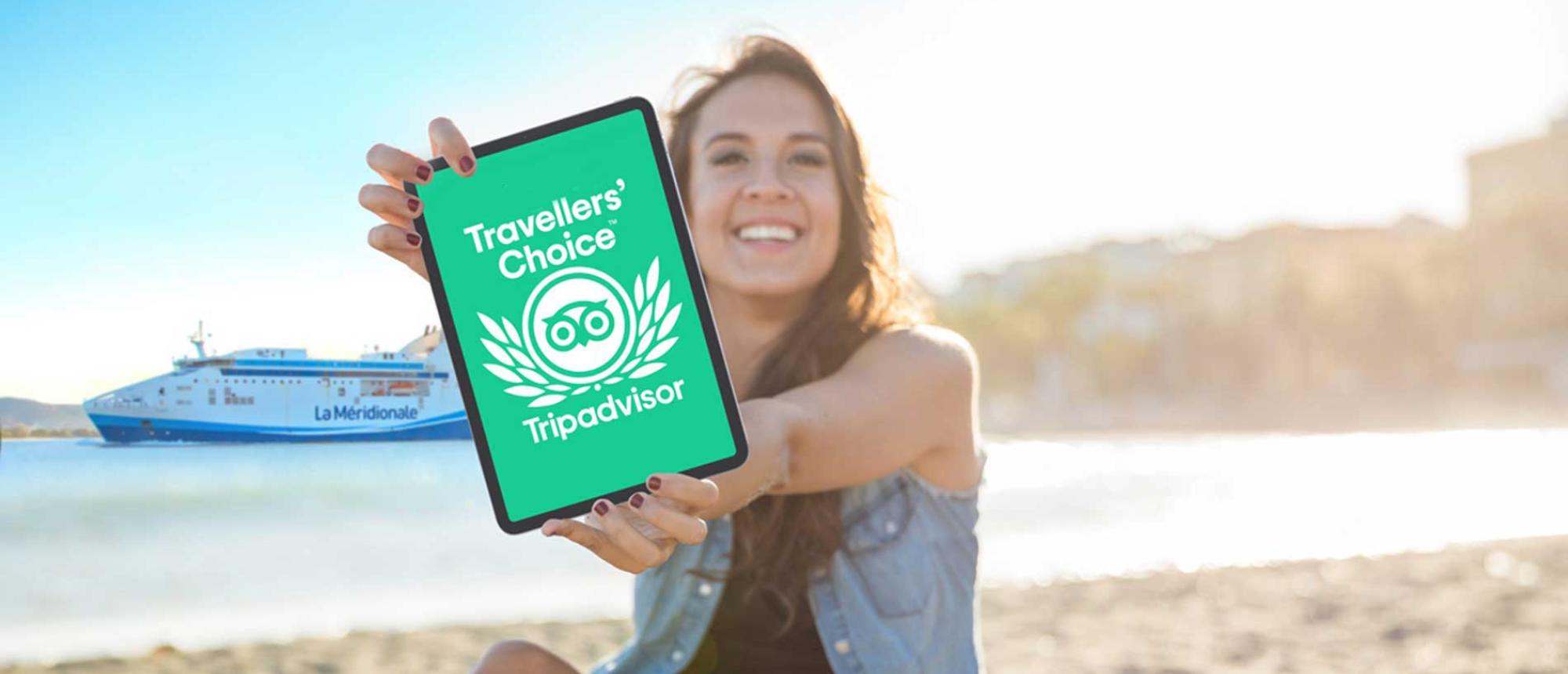 Depuis 2017, La Méridionale est certifiée Travellers' Choice by Tripadvisor