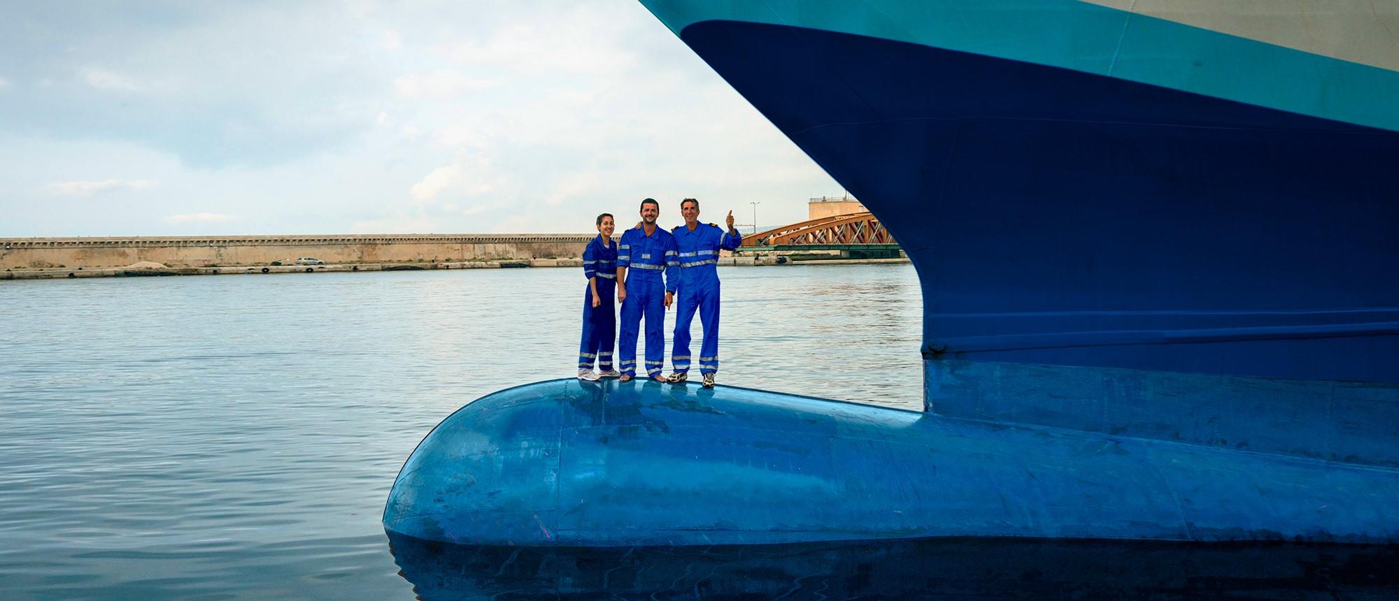 Officiers sur le bulbe du Kalliste