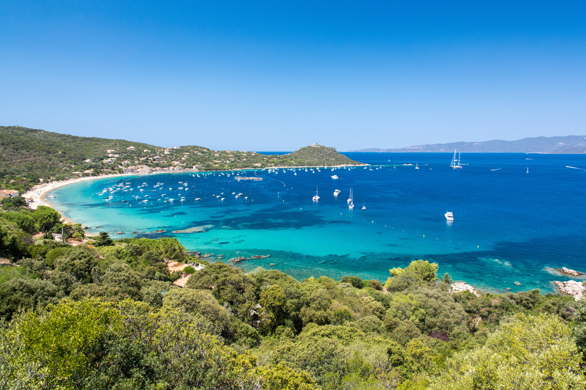 Baie de Campomoro à Propriano en Corse du Sud