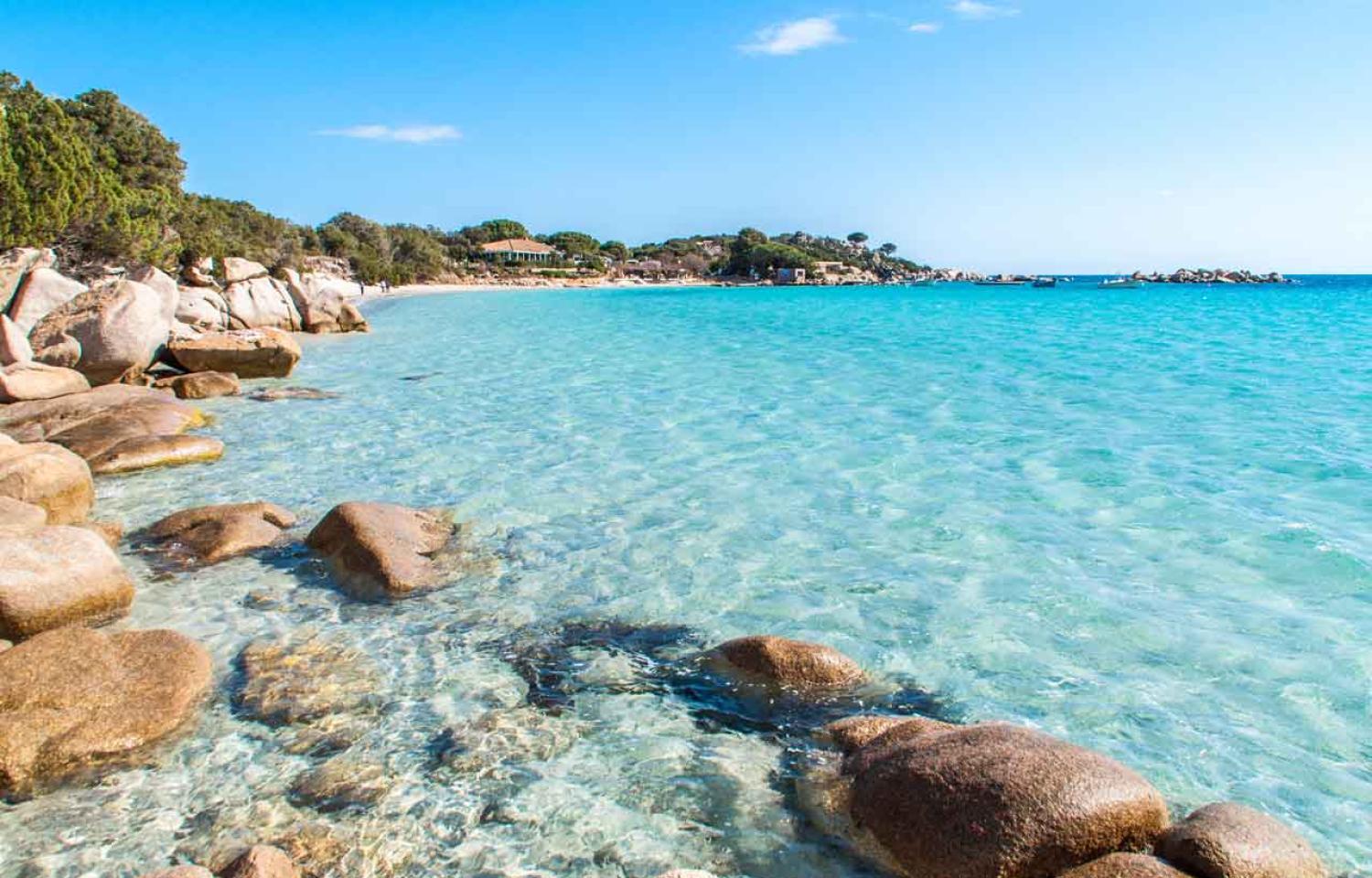 Plage se Santa Giulia en Corse du sud