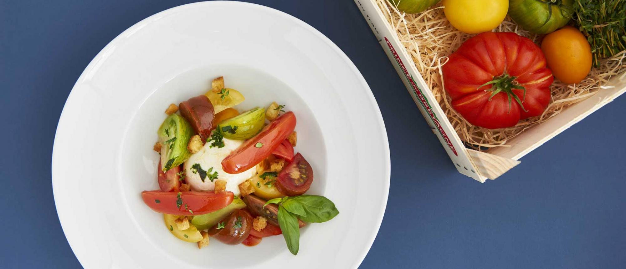 Tomates mozzarella di Bufala