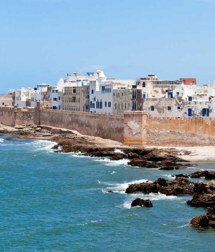 Les remparts de la ville d'Essaouira (anciennement Mogador)
